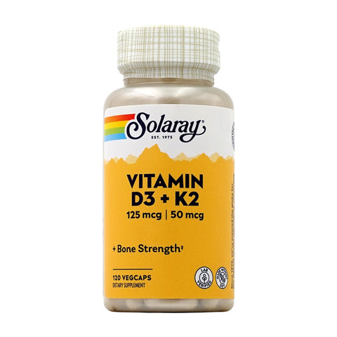 솔라레이_비타민 D3 (125mcg)+K2 (50mcg), 120 베지캡슐