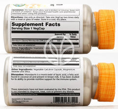 솔라레이_모노라우린 이뮨 시스템 서포트 500mg, 60 베지캡슐