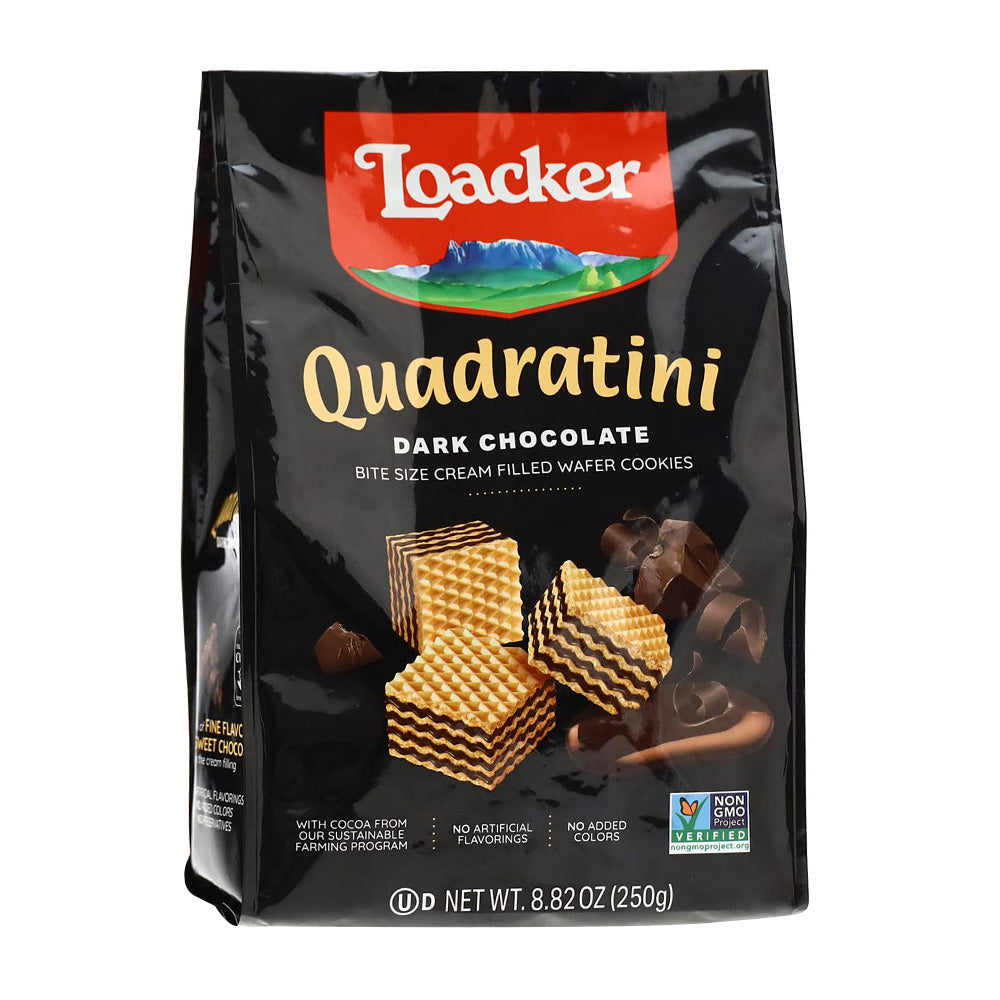 ローカー_クワドラティーニ ダークチョコレートウエハースクッキー、250g