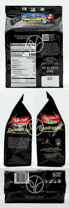 로아커_콰드라티니 다크초콜릿 웨이퍼 쿠키, 250g
