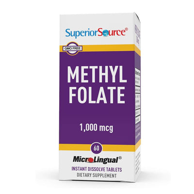 シュペリアーソース_メチル葉酸1000mcg、60即溶性タブレット