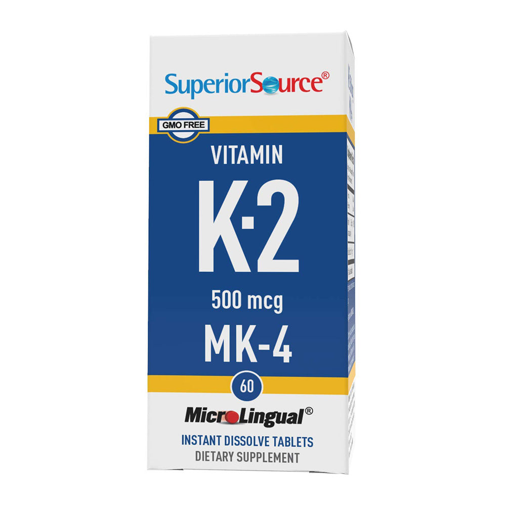 ビタミンK-2（MK-4）500mcg、60即溶性タブレット