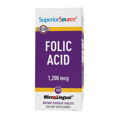 슈페리어소스_엽산 1200mcg, 100 인스턴트 디졸브타블렛