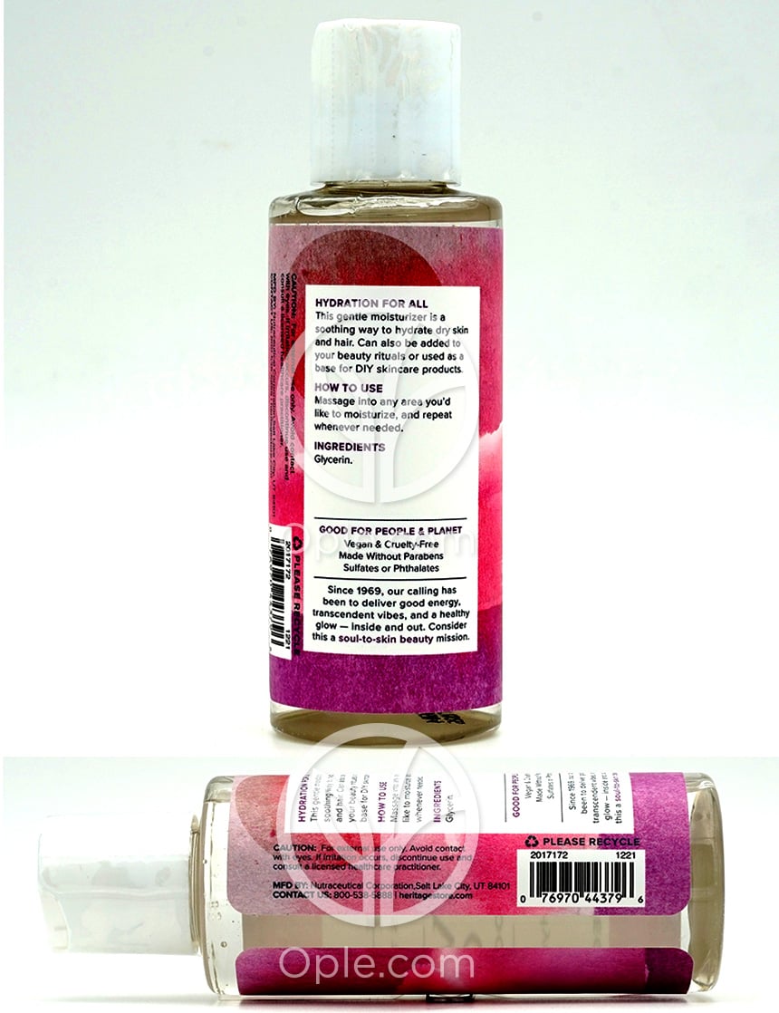 헤리티지스토어_베지터블 글리세린 수딩 모이스쳐라이저, 118ml — 후면