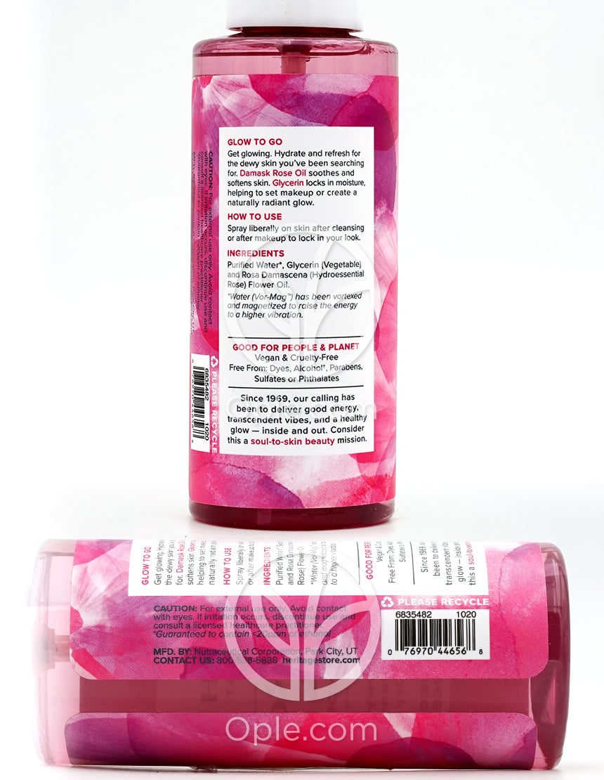 헤리티지스토어_로즈워터&글리세린 하이드레이팅 페이셜 미스트, 118ml — 후면