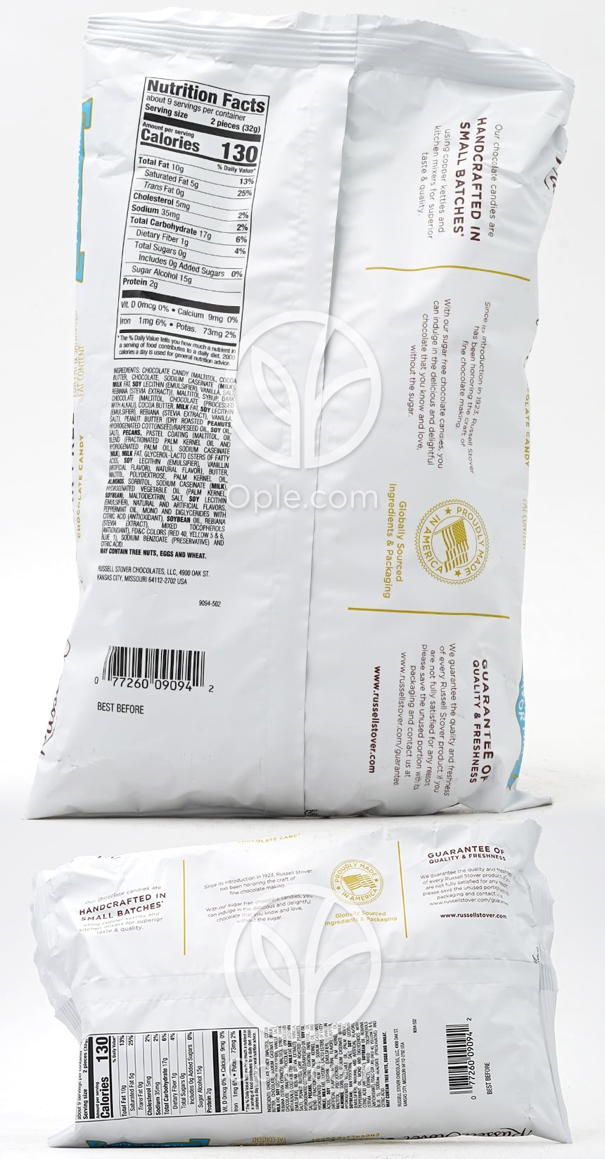 Sugar Free Assorted 4 Flavor Mix Bag,  10 oz — 후면