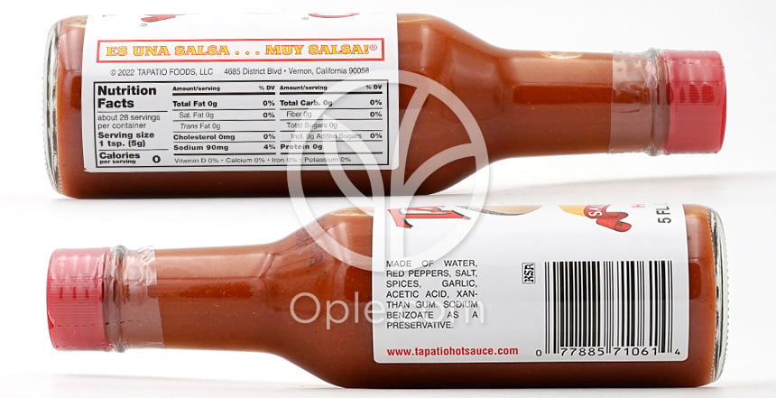 타파티오_타파티오 살사 피칸테 핫 소스, 148ml — 후면