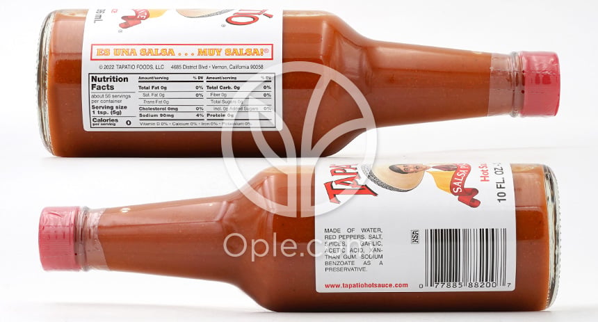 타파티오_타파티오 살사 피칸테 핫 소스, 296ml — 후면