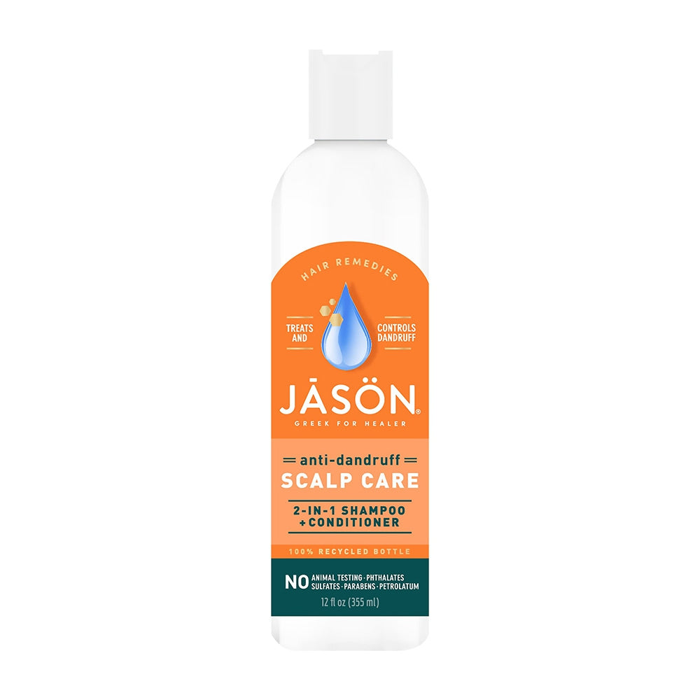 ジェイソン_アンチダンドラフ スカルプケア 2-in-1 シャンプー＆コンディショナー、355ml