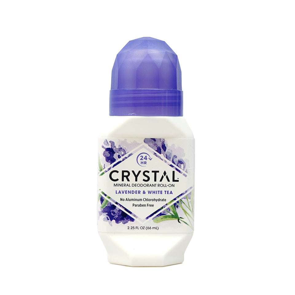 クリスタル_クリスタルエッセンス ミネラルデオドラント ロールオン ラベンダー＆ホワイトティー、66ml