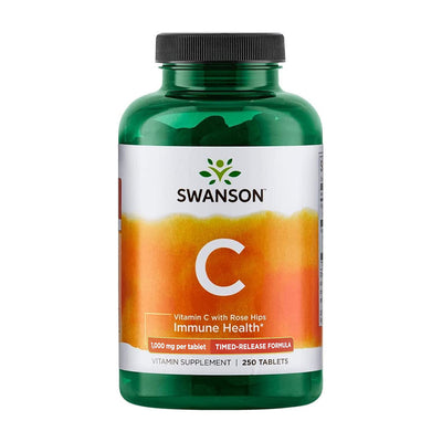 스완슨_비타민 C 1,000mg 위드 로즈 힙, 250타블렛