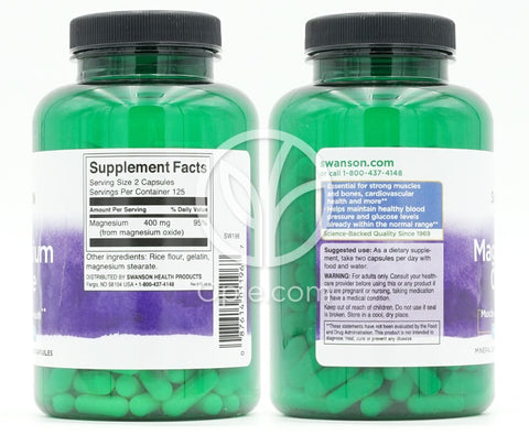 스완슨_마그네슘 옥사이드 200mg, 250캡슐