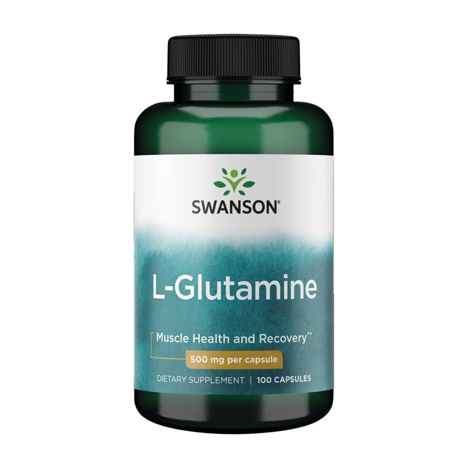 スワンソン_L-グルタミン 500mg、100カプセル