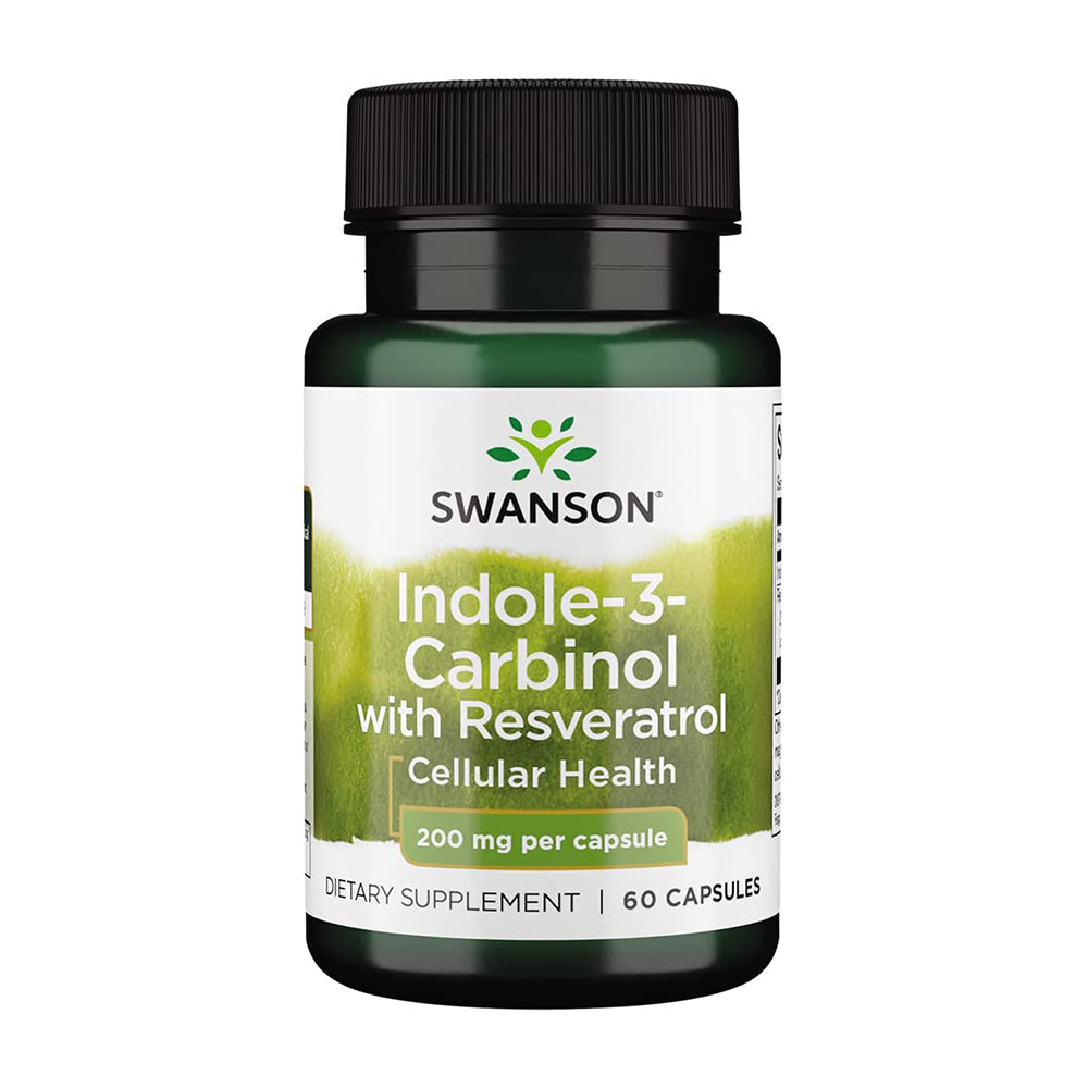 スワンソン_インドール-3-カルビノール レスベラトロール配合 200mg、60カプセル