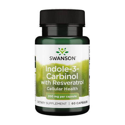 スワンソン_インドール-3-カルビノール レスベラトロール配合 200mg、60カプセル