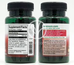 スワンソン_CoQ10高含有量100mg、100ソフトジェル