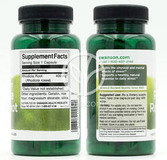 スワンソン_フルスペクトラム ロディオラ ロゼア根 400mg、100カプセル
