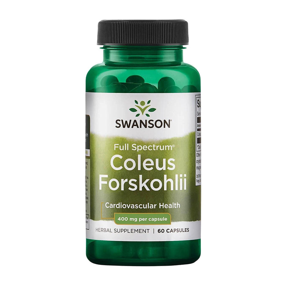 スワンソン_フルスペクトラム フォースコリー 400mg、60カプセル