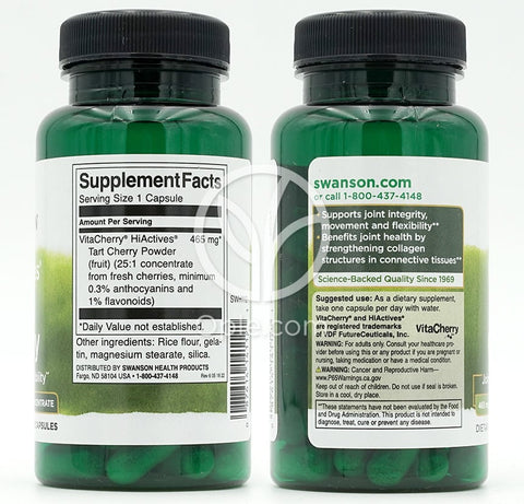 スワンソン_ハイアクティブタルトチェリー 465mg、60カプセル
