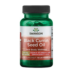スワンソン_ブラッククミンシードオイル 500mg、60リキッドベジカプセル