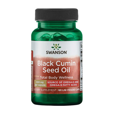 スワンソン_ブラッククミンシードオイル 500mg、60リキッドベジカプセル