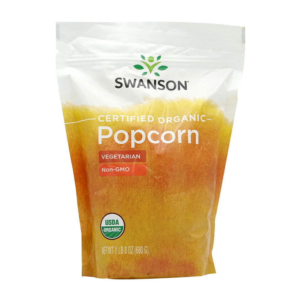 スワンソン_オーガニック認証ポップコーン、680g