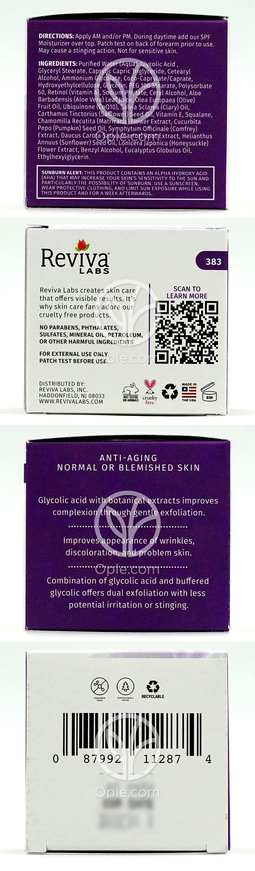 레비바랩스_프로페셔널 스트렝스 10% 글리콜산 크림, 55g — 후면
