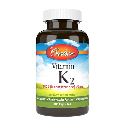Carlson Labs_ビタミンK2 MK-4 メナテトレノン 5mg、180カプセル