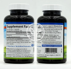 Carlson Labs_ビタミンK2 MK-4 メナテトレノン 5mg、180カプセル