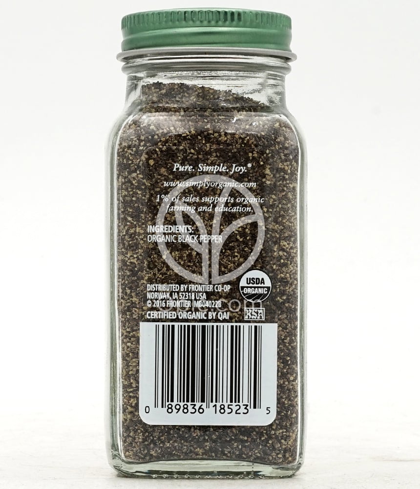 심플리오가닉_블랙 페퍼, 65g — 후면