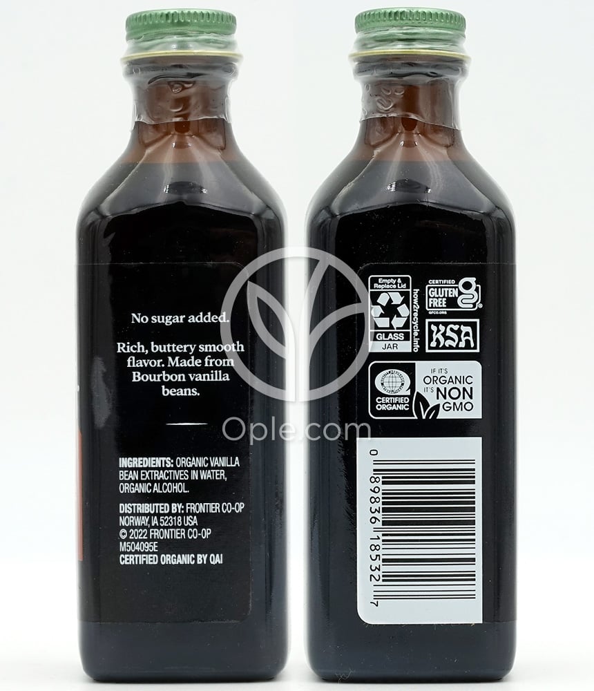 심플리오가닉_퓨어 마다가스카르 바닐라 추출물, 118ml — 후면