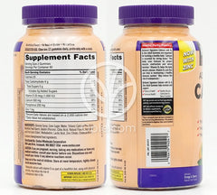 カークランドシグネチャー_アダルトグミ カルシウム500mg ビタミンD3＆亜鉛配合 オレンジ＆チェリー味、120グミ