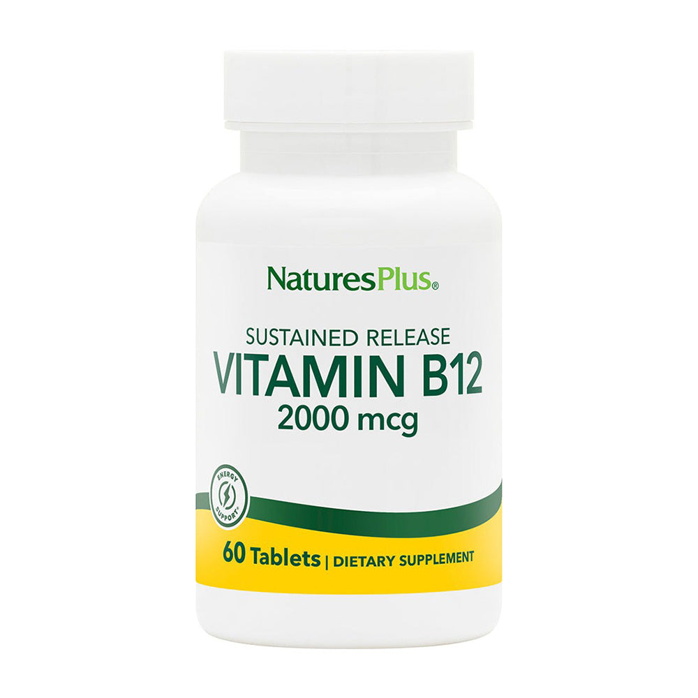 ネイチャーズプラス_サステインドリリース ビタミンB12 2000mcg、60タブレット