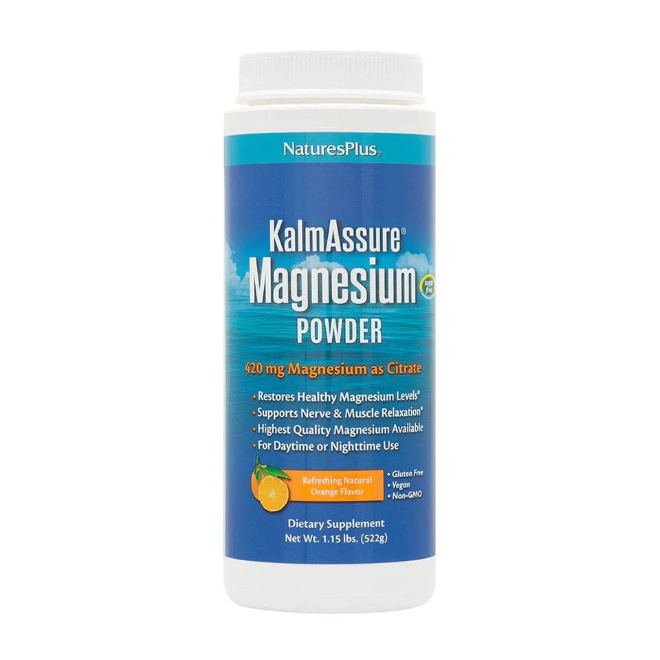 ネイチャーズプラス_カムアシュアー マグネシウムパウダー 420mg リフレッシングナチュラルオレンジ味、522g