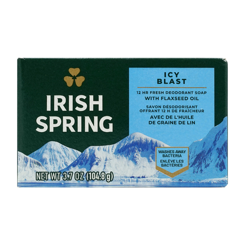 Irish Spring デオドラントバーソープ アイスブラスト（シングル）、104.8g