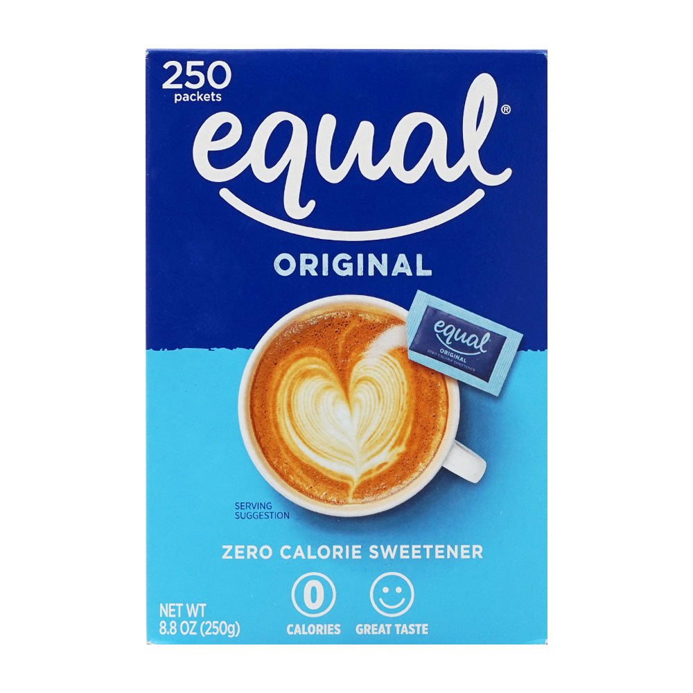 Equal オリジナル ゼロカロリー甘味料、250 パケット