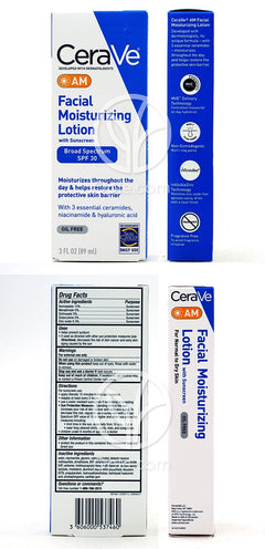 セラヴィ_AMフェイシャルモイスチャライジングローションサンスクリーン付き 89ml