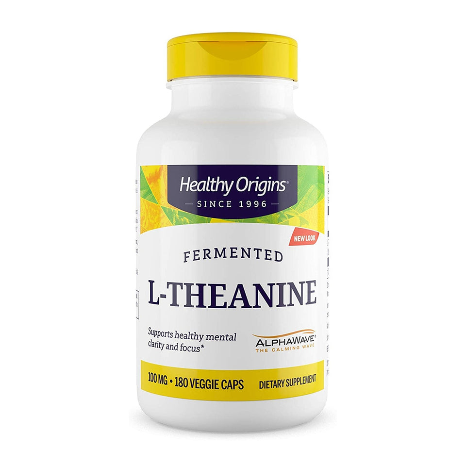 Healthy Origins L-テアニン 100mg、180ベジカプセル