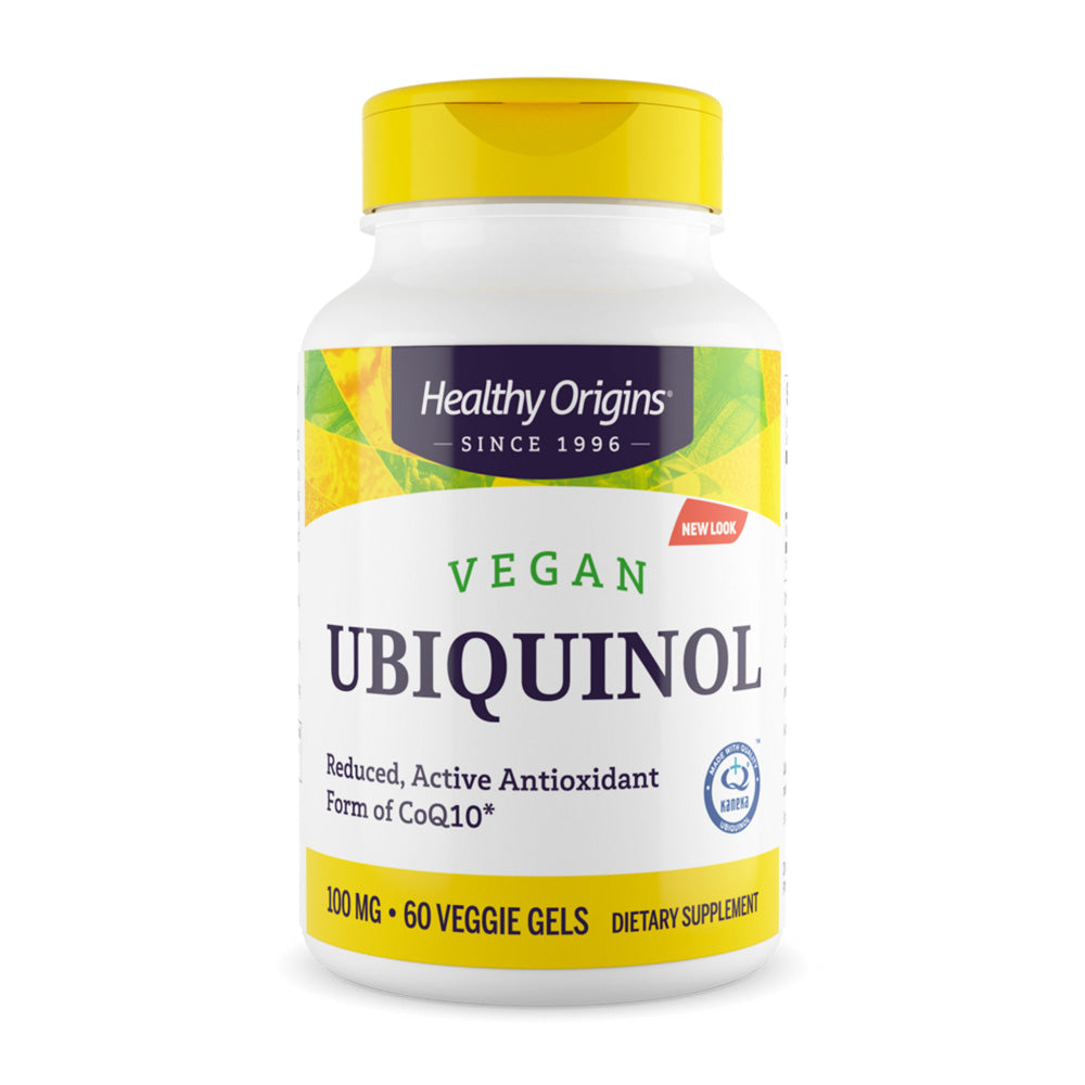 ヘルシーオリジンズ_ビーガン ユビキノール 100mg、60ベジソフトジェル