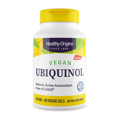 ヘルシーオリジンズ_ビーガン ユビキノール 100mg、60ベジソフトジェル
