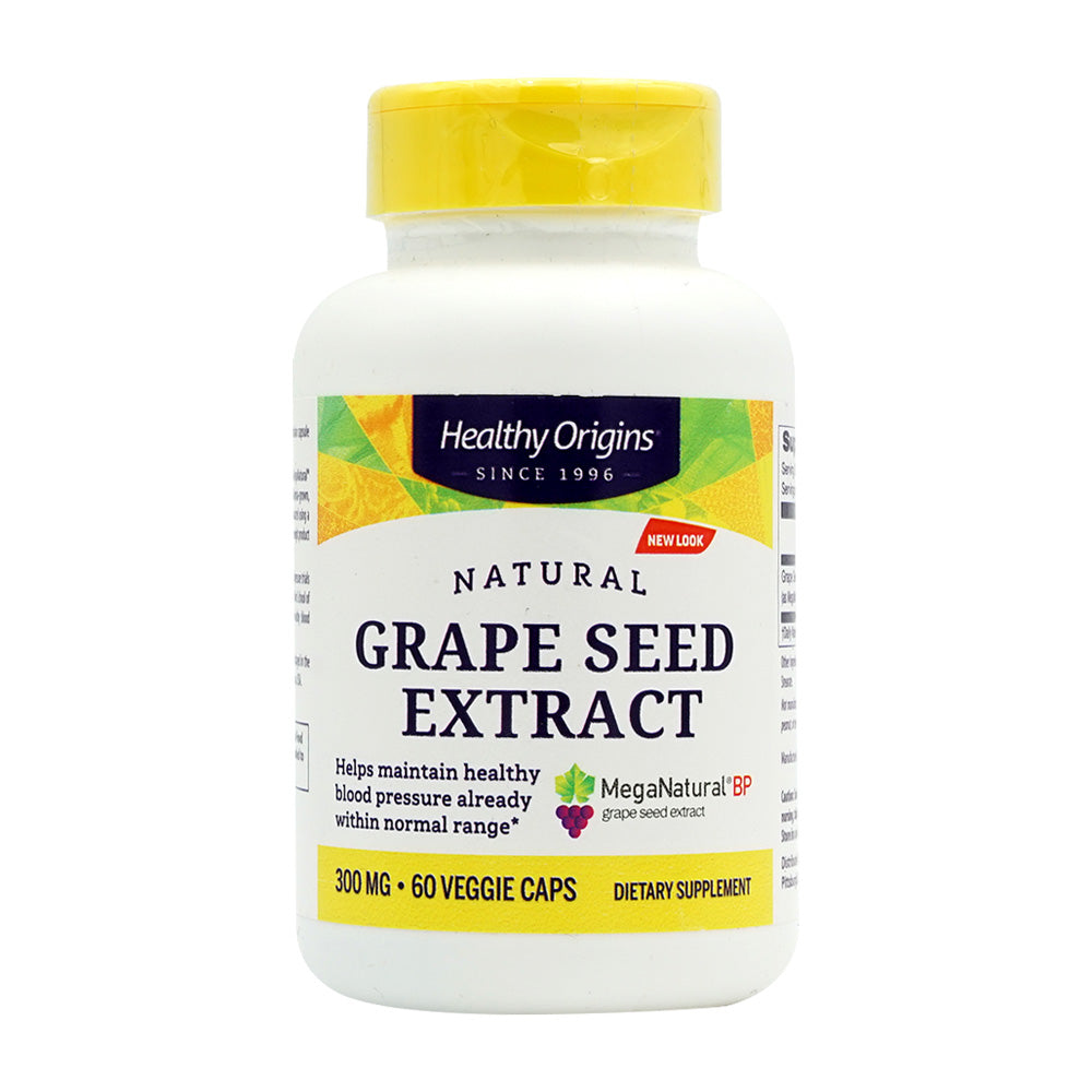 Healthy Origins_ナチュラルグレープシード抽出物300mg、ベジカプセル60粒