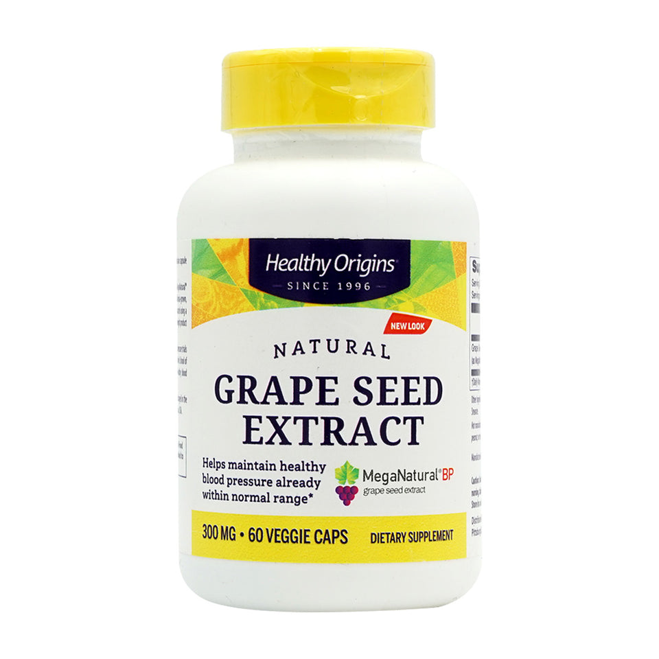 Healthy Origins_ナチュラルグレープシード抽出物300mg、ベジカプセル60粒