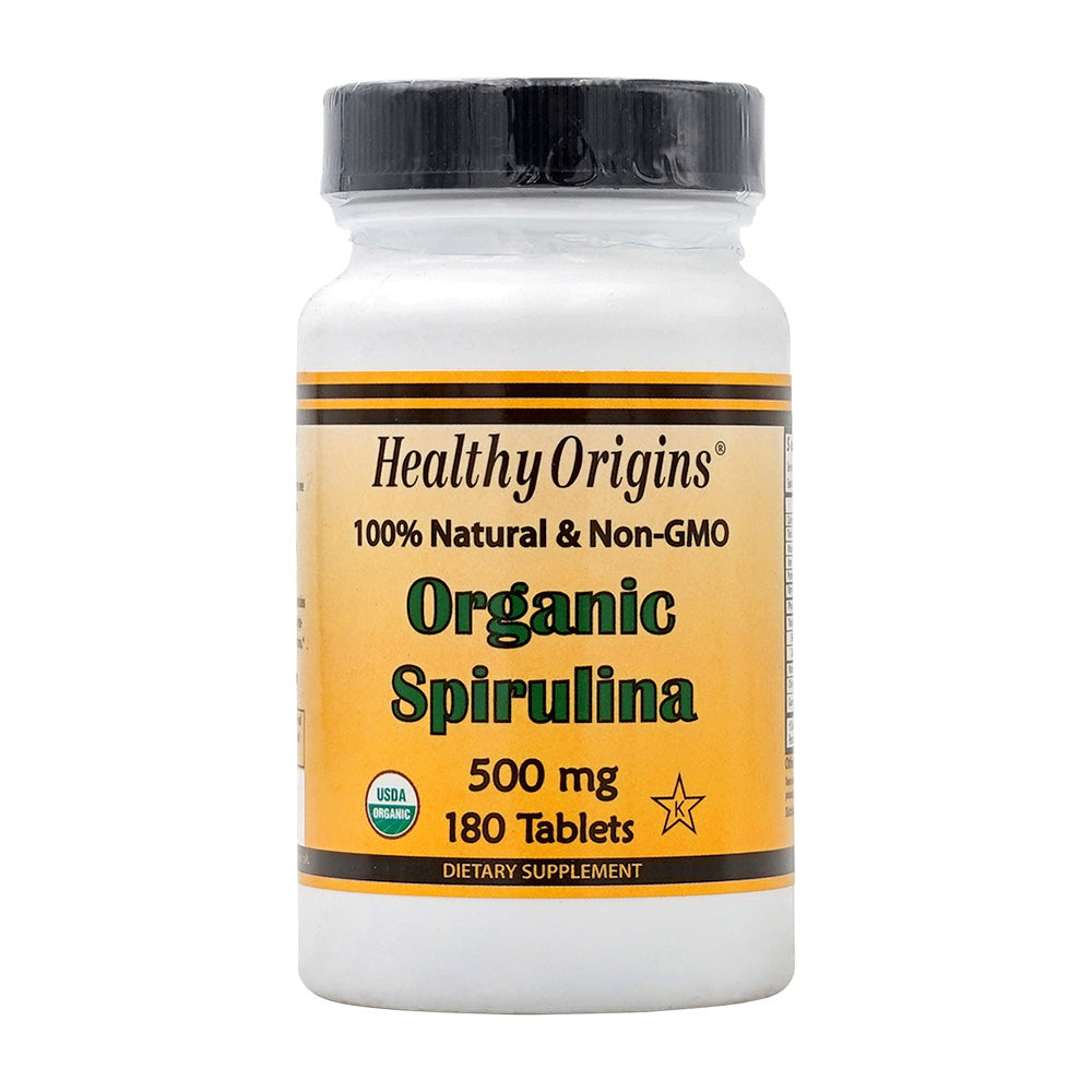 ヘルシーオリジンズ_オーガニックスピルリナ 500mg、180粒