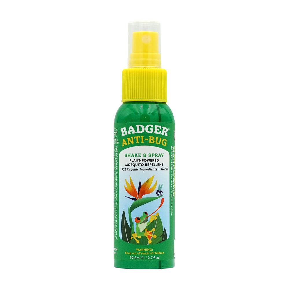 バジャー アンチバグ シェイク＆スプレープラントパワー 虫除け剤、79.8ml