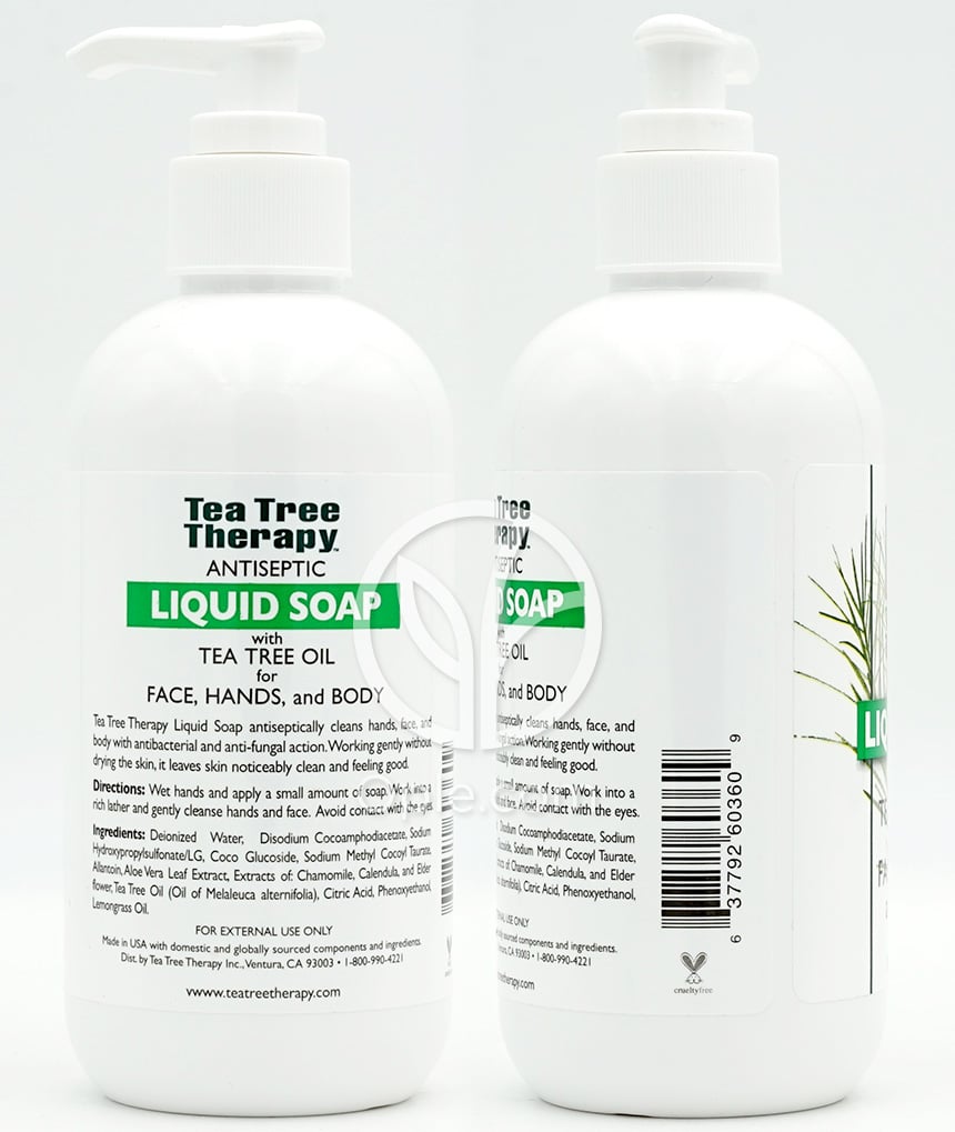 티트리테라피_안티셉틱 리퀴드 솝 위드 티트리 오일, 236ml — 후면