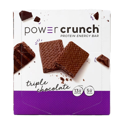 Power Crunch_オリジナルプロテインエナジーバー トリプルチョコレート、12個入り