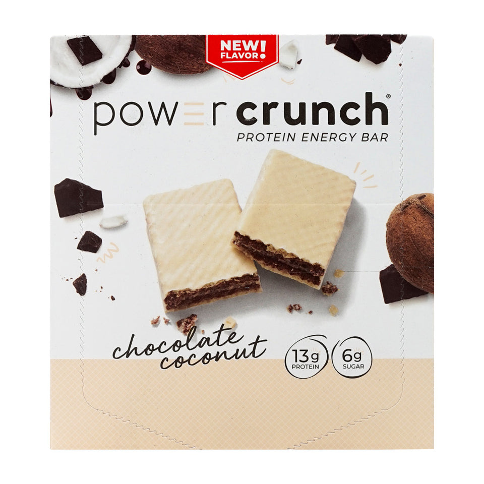 パワー クランチ_オリジナル プロテイン エナジー バー チョコレート ココナッツ、12個入り