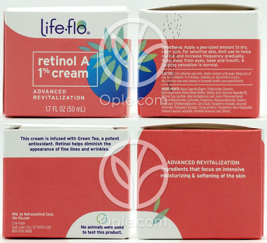 ライフフロー_レチノールA 1% クリーム、50ml — 후면