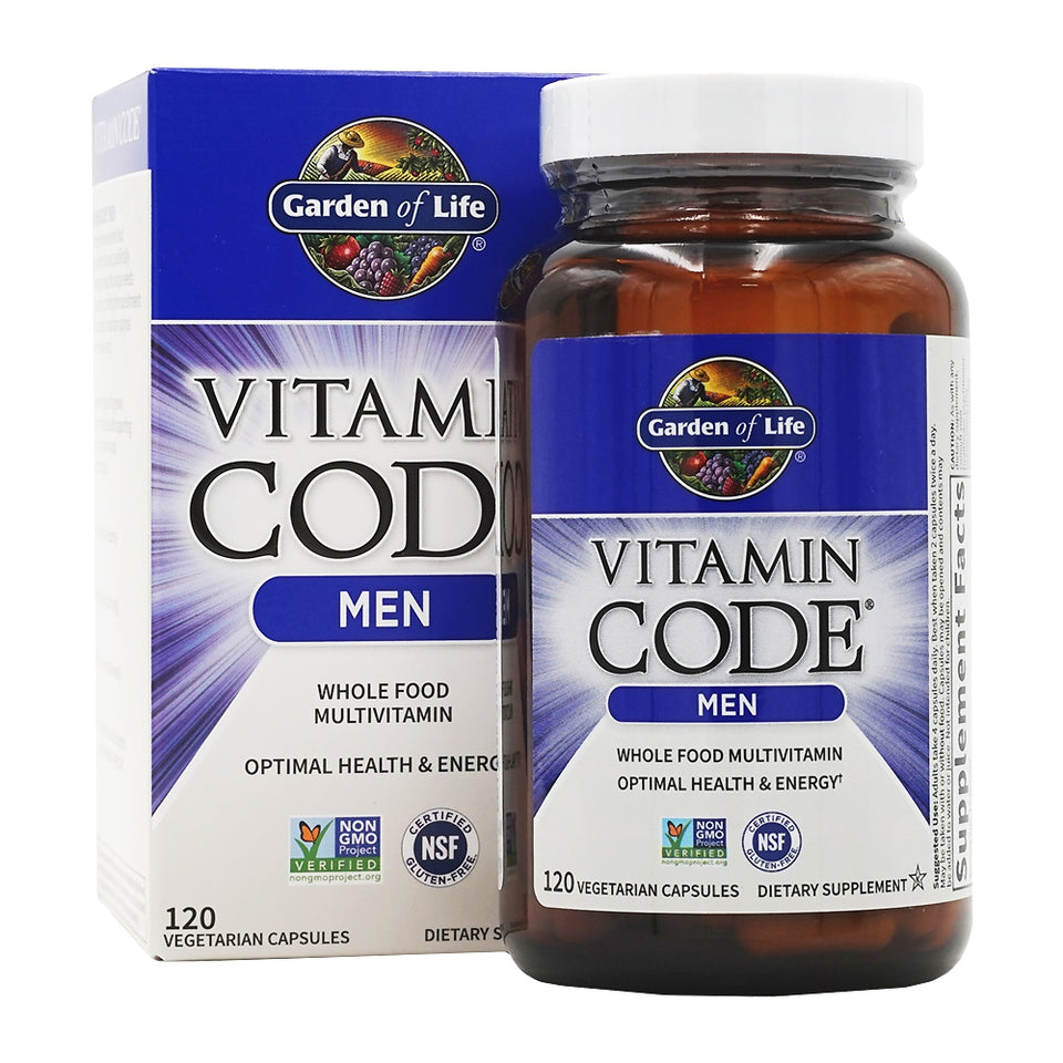 Vitamin Code、男性用、ホールフードマルチビタミン 120ベジタブルカプセル