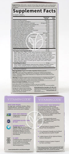 Vitamin Code Raw Prenatal、90ベジカプセル